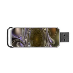 Fractal Waves Whirls Modern Portable Usb Flash (two Sides) by Celenk