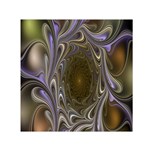 Fractal Waves Whirls Modern Small Satin Scarf (Square) Front