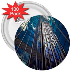 Architecture Skyscraper 3  Buttons (100 Pack)  by Celenk