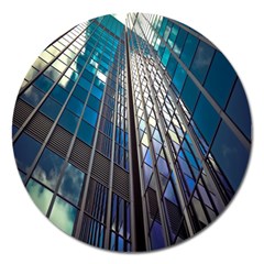 Architecture Skyscraper Magnet 5  (round) by Celenk