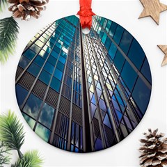 Architecture Skyscraper Round Ornament (two Sides) by Celenk