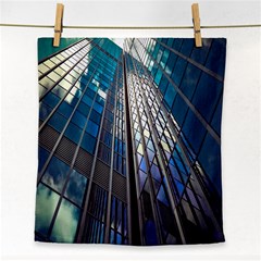 Architecture Skyscraper Face Towel by Celenk