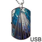 Architecture Skyscraper Dog Tag USB Flash (One Side) Front