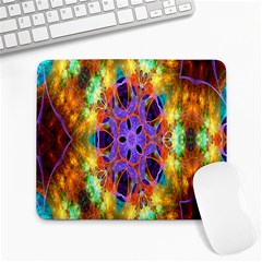 Kaleidoscope Pattern Ornament Large Mousepads by Celenk