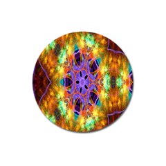 Kaleidoscope Pattern Ornament Magnet 3  (round) by Celenk