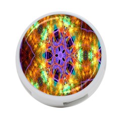 Kaleidoscope Pattern Ornament 4-port Usb Hub (one Side) by Celenk