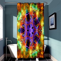 Kaleidoscope Pattern Ornament Shower Curtain 36  X 72  (stall)  by Celenk