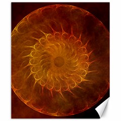 Orange Warm Hues Fractal Chaos Canvas 20  X 24   by Celenk