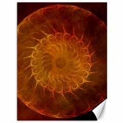 Orange Warm Hues Fractal Chaos Canvas 36  X 48   by Celenk