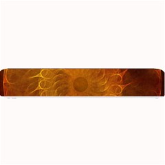 Orange Warm Hues Fractal Chaos Small Bar Mats by Celenk