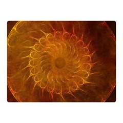 Orange Warm Hues Fractal Chaos Double Sided Flano Blanket (mini)  by Celenk