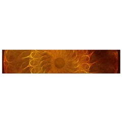 Orange Warm Hues Fractal Chaos Small Flano Scarf by Celenk