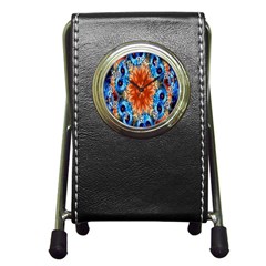 Alchemy Kaleidoscope Pattern Pen Holder Desk Clocks by Celenk