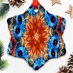 Alchemy Kaleidoscope Pattern Snowflake Ornament (two Sides) by Celenk