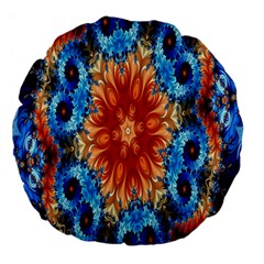 Alchemy Kaleidoscope Pattern Large 18  Premium Flano Round Cushions by Celenk