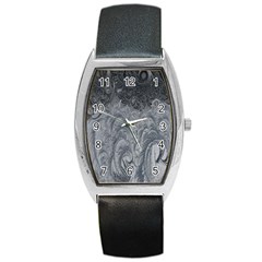 Abstract Art Decoration Design Barrel Style Metal Watch by Celenk