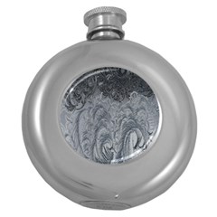 Abstract Art Decoration Design Round Hip Flask (5 Oz) by Celenk