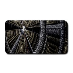 Fractal Circle Circular Geometry Medium Bar Mats by Celenk