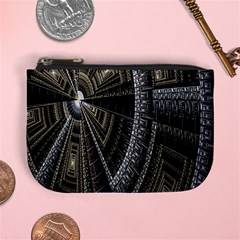 Fractal Circle Circular Geometry Mini Coin Purses by Celenk