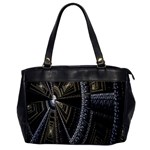 Fractal Circle Circular Geometry Office Handbags Front