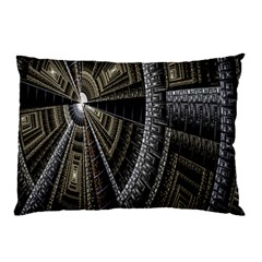 Fractal Circle Circular Geometry Pillow Case (two Sides) by Celenk