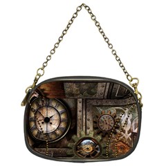 Steampunk, Wonderful Clockwork With Gears Chain Purses (one Side)  by FantasyWorld7