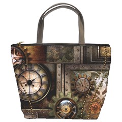 Steampunk, Wonderful Clockwork With Gears Bucket Bags by FantasyWorld7