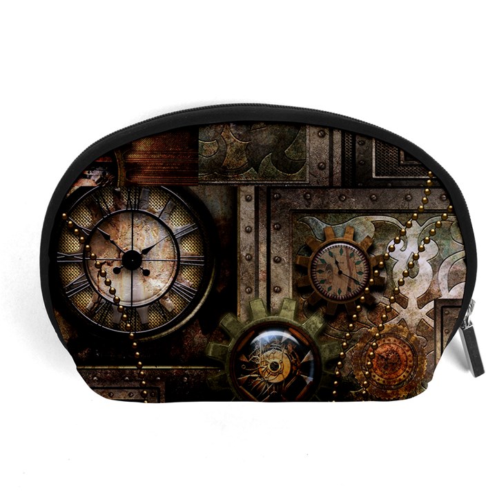 Steampunk, Wonderful Clockwork With Gears Accessory Pouches (Large) 