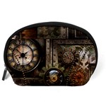 Steampunk, Wonderful Clockwork With Gears Accessory Pouches (Large)  Back