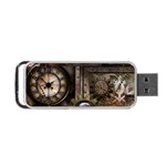 Steampunk, Wonderful Clockwork With Gears Portable USB Flash (Two Sides) Front