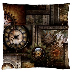 Steampunk, Wonderful Clockwork With Gears Standard Flano Cushion Case (one Side) by FantasyWorld7