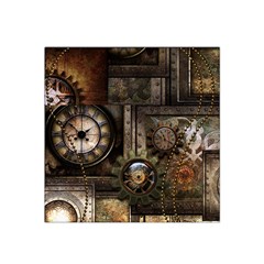 Steampunk, Wonderful Clockwork With Gears Satin Bandana Scarf by FantasyWorld7