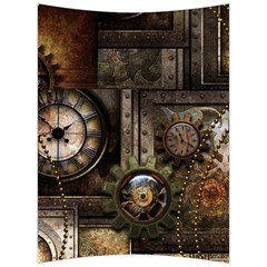 Steampunk, Wonderful Clockwork With Gears Back Support Cushion by FantasyWorld7