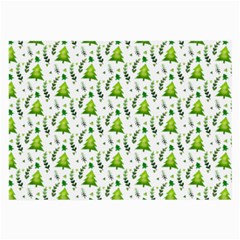 Watercolor Christmas Tree Large Glasses Cloth (2-side) by patternstudio