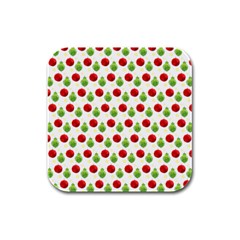 Watercolor Ornaments Rubber Square Coaster (4 Pack)  by patternstudio