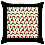 Watercolor Ornaments Throw Pillow Case (Black) Front