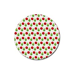 Watercolor Ornaments Rubber Round Coaster (4 Pack)  by patternstudio