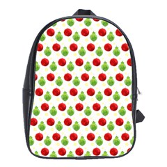 Watercolor Ornaments School Bag (large) by patternstudio