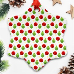 Watercolor Ornaments Snowflake Ornament (two Sides) by patternstudio