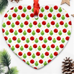 Watercolor Ornaments Heart Ornament (two Sides) by patternstudio