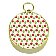 Watercolor Ornaments Gold Compasses by patternstudio