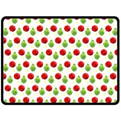 Watercolor Ornaments Double Sided Fleece Blanket (large) 