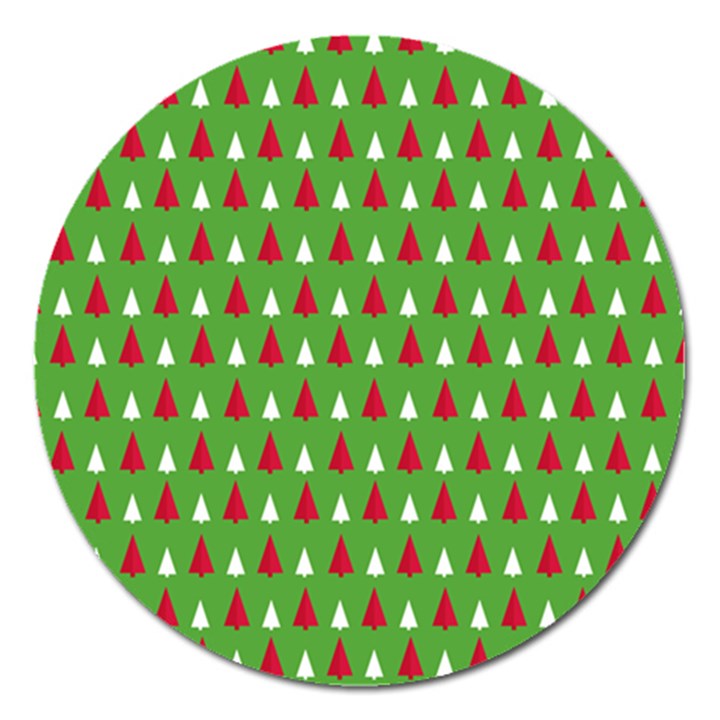 Christmas Tree Magnet 5  (Round)