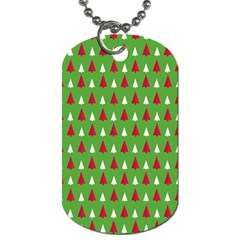 Christmas Tree Dog Tag (two Sides) by patternstudio