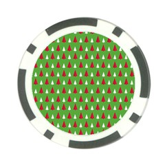 Christmas Tree Poker Chip Card Guard (10 Pack) by patternstudio