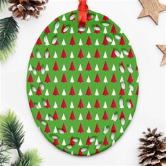 Christmas Tree Oval Filigree Ornament (two Sides) by patternstudio