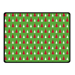 Christmas Tree Double Sided Fleece Blanket (small)  by patternstudio