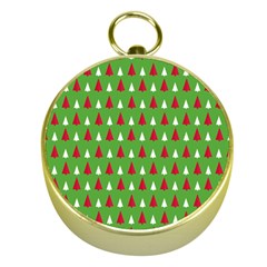 Christmas Tree Gold Compasses by patternstudio