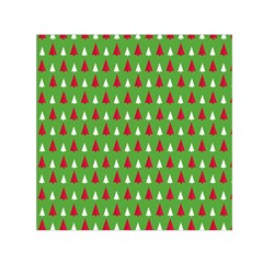 Christmas Tree Small Satin Scarf (square) by patternstudio