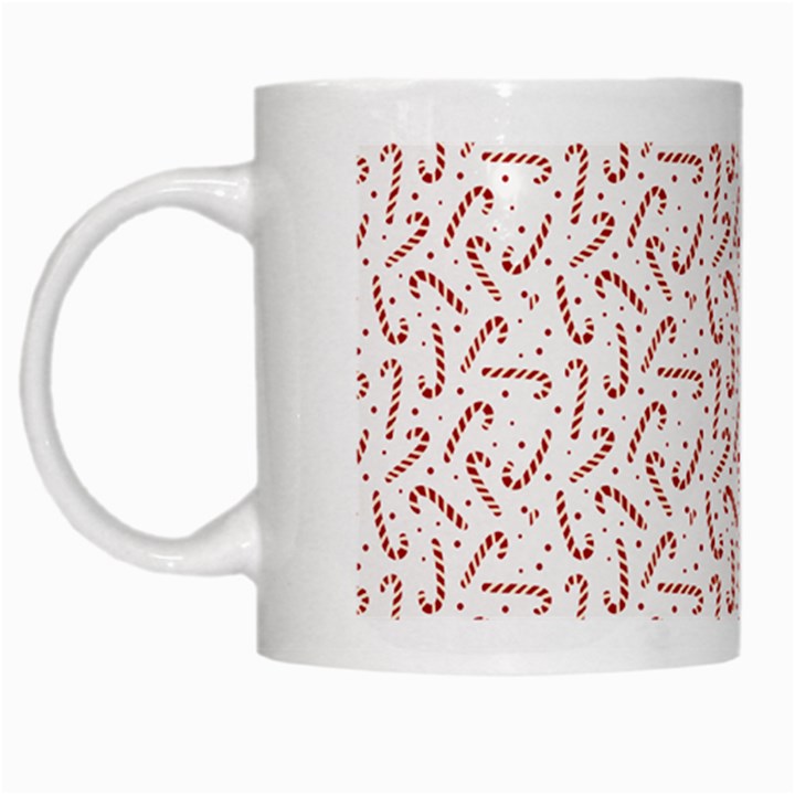 Candy Cane White Mugs